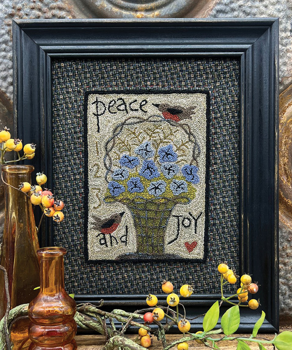 Peace & Joy Punchneedle Embroidery