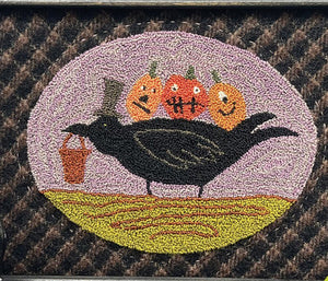 Pumpkin Peddler Punchneedle Embroidery