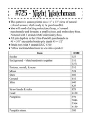 Load image into Gallery viewer, Night Watchman Punchneedle Embroidery