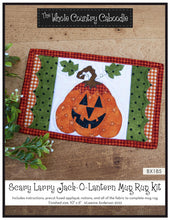 Load image into Gallery viewer, Mud Rug Scary Larry Jack-O-Lantern