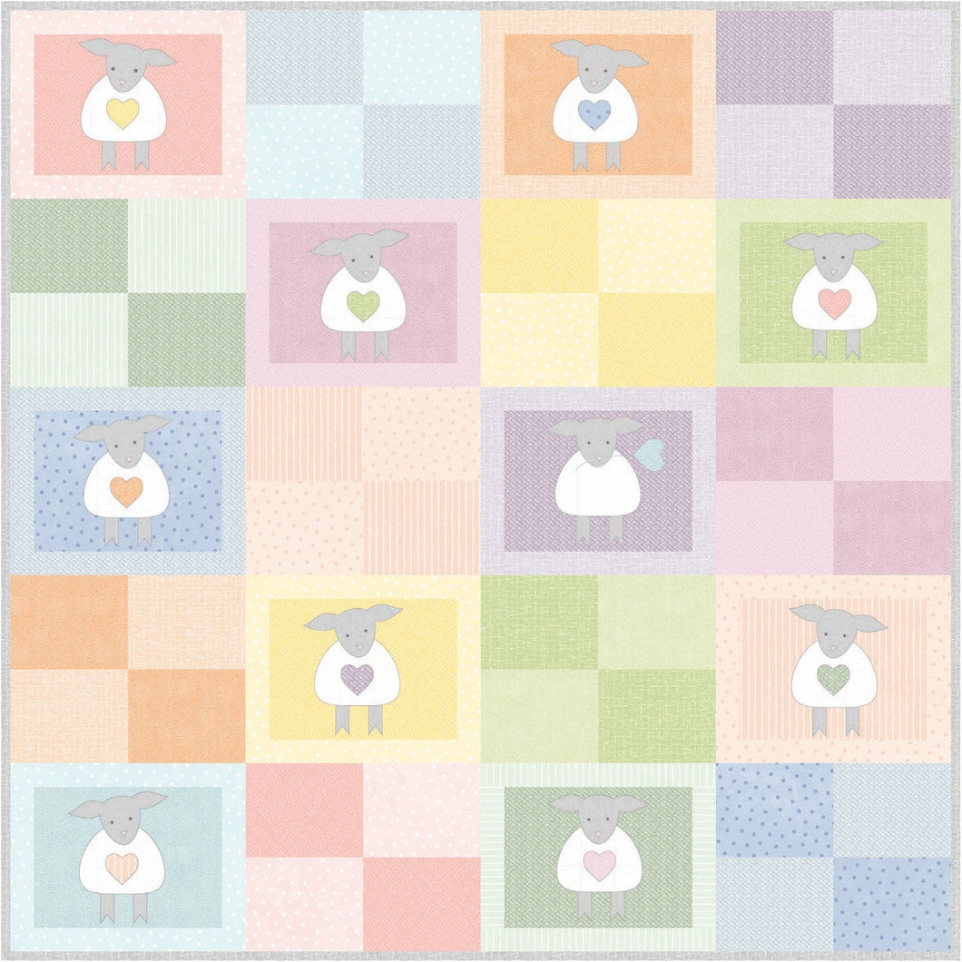 Sweet Lambies Quilt Kit<BR>ONE KIT LEFT IN STOCK!