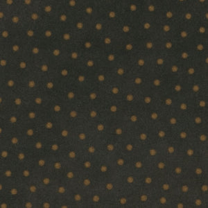 Woolies Flannel -Black Polka Dots Flannel - MASF18506 JA
