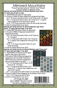 Mirrored Mountains Quilt Kit or Pattern