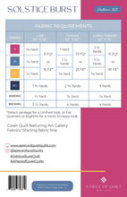 Load image into Gallery viewer, Solstice Burst Quilt Pattern
