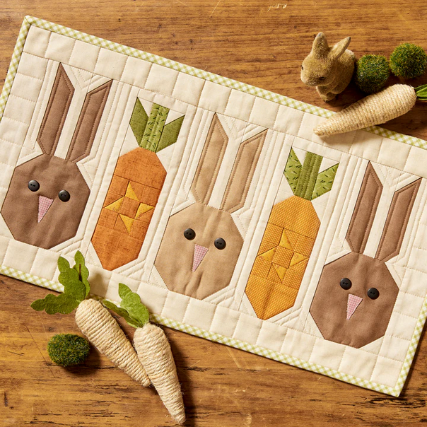 Bunnies Love Carrots Runner Pattern