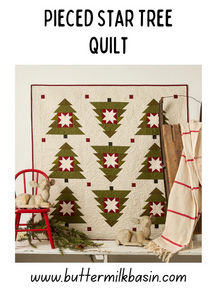 Pieced Star Tree Quilt Kit & Pattern