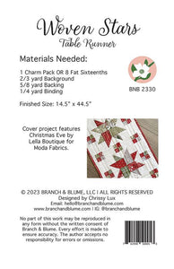 Woven Star Table Runner