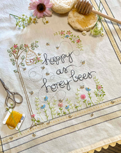 Load image into Gallery viewer, Dishtowel Kit - Happy As Honey Bees
