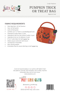 Pumpkin Trick or Treat Bag