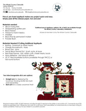 Load image into Gallery viewer, Bundle Up Frosty Frosty<BR> Laser Precut Fused Applique Pack &amp; Pattern

