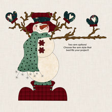 Load image into Gallery viewer, Bundle Up Frosty Frosty<BR> Laser Precut Fused Applique Pack &amp; Pattern
