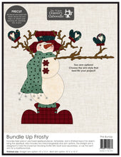 Load image into Gallery viewer, Bundle Up Frosty Frosty<BR> Laser Precut Fused Applique Pack &amp; Pattern

