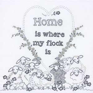 Home Is Where My Flock Is - Floss Kit and or Pattern