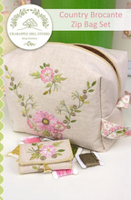 Load image into Gallery viewer, Country Brocante Zip Bag Set Floss Kit  &amp; Pattern

