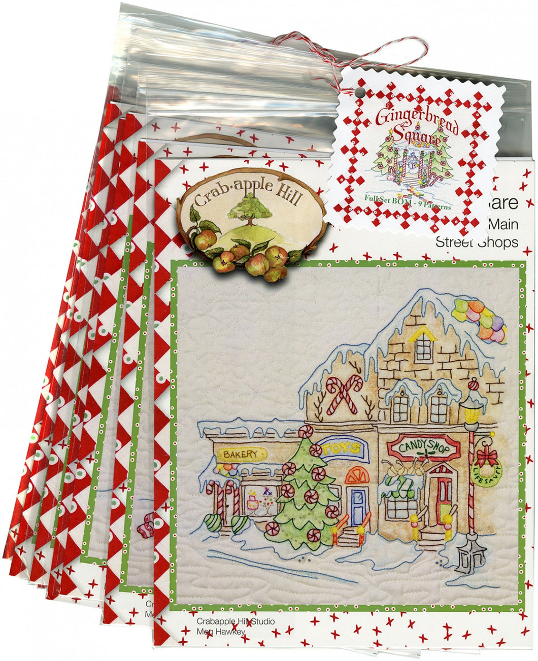 Gingerbread Square - Floss Kit and or Pattern <BR>Bundle & Save