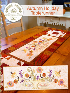 Autumn Holiday Tablerunner Pattern<BR>& Floss Kit