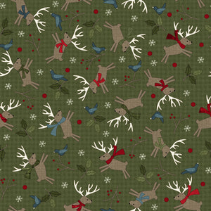 Holly Jolly Flannel F10893M-G<BR>Designed by Bonnie Sullivan
