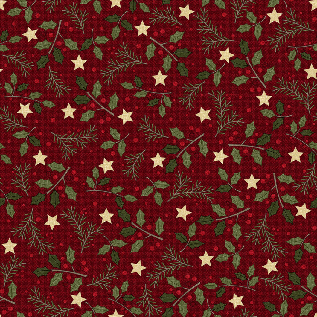 Holly Jolly Flannel F10894M-R<BR>Designed by Bonnie Sullivan