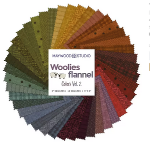 Woolies Colors Vol 2 Flannel<BR> 5" Charms <BR>Bonnie Sullivan