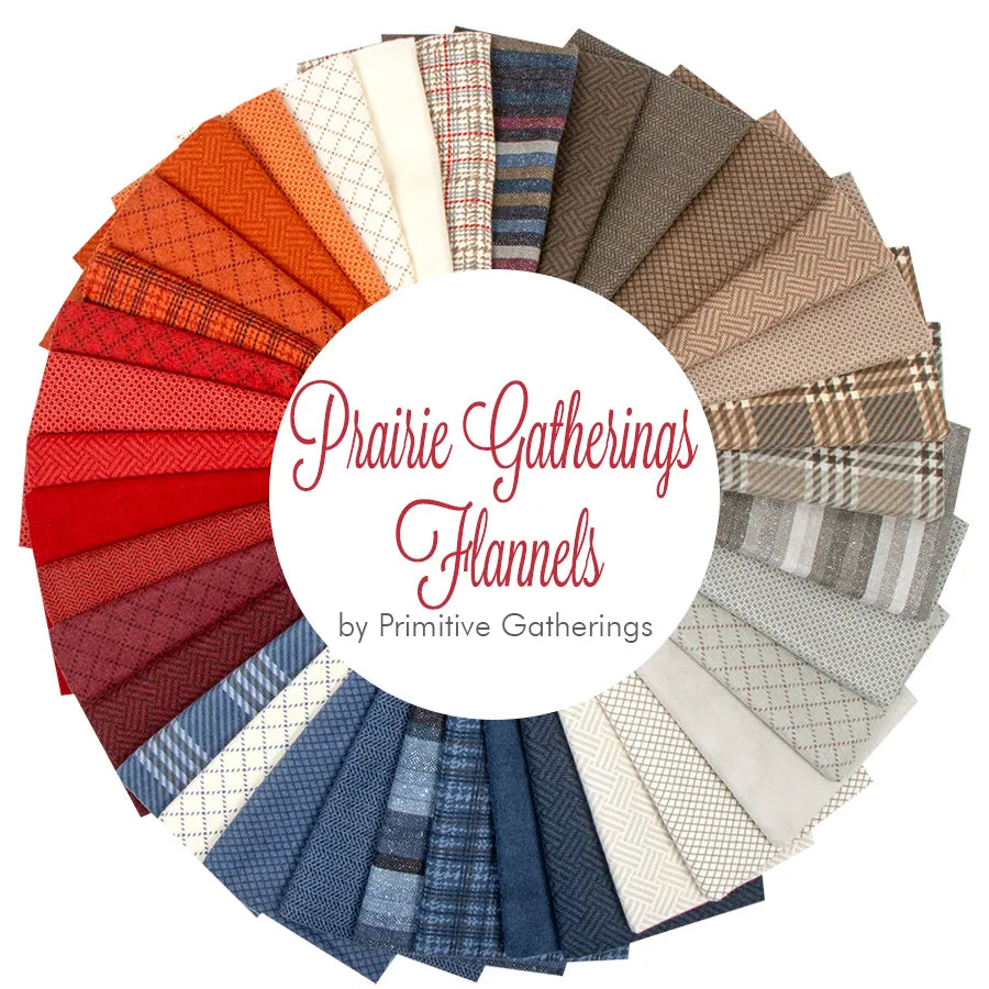 Prairie Gatherings Flannel<BR> Fat Quarter Bundle<BR> Primitive Gatherings