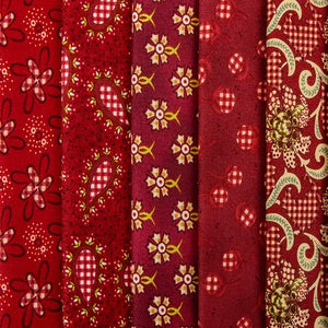 Garnets & Gingham <BR>Fat Quarter Bundle<BR>designed by Kim Diehl