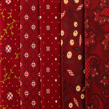 Load image into Gallery viewer, Garnets &amp; Gingham &lt;BR&gt;Fat Quarter Bundle&lt;BR&gt;designed by Kim Diehl
