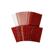 Load image into Gallery viewer, Garnets &amp; Gingham &lt;BR&gt;Fat Quarter Bundle&lt;BR&gt;designed by Kim Diehl
