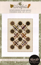 Load image into Gallery viewer, Sunflower Plaid Quilt Pattern<BR> &amp; Windfall Layer Cake

