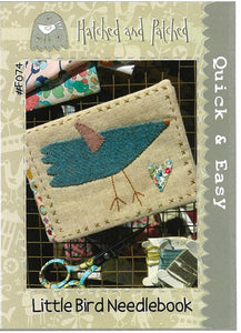 Little Bird Needlebook<BR> Kit and Pattern<br>By Hatched & Patched