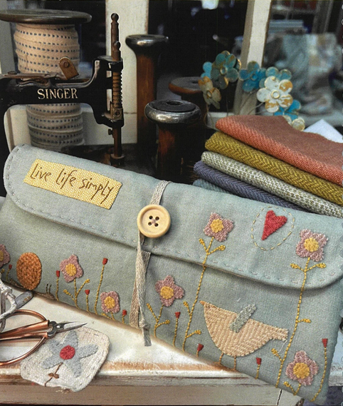 Cherish Each Day Sewing Case  <BR>Hatched & Patched