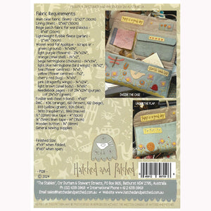 Cherish Each Day Sewing Case  <BR>Hatched & Patched