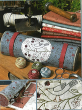 Load image into Gallery viewer, Bird In the Blackberries Sewing Roll&lt;BR&gt;Hatched &amp; Patched
