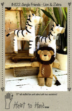 Load image into Gallery viewer, Jungle Friends - Lion &amp; Zebra&lt;BR&gt;designed by Heart to Hand
