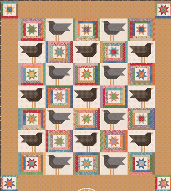 Crows In the Corn Quilt Pattern