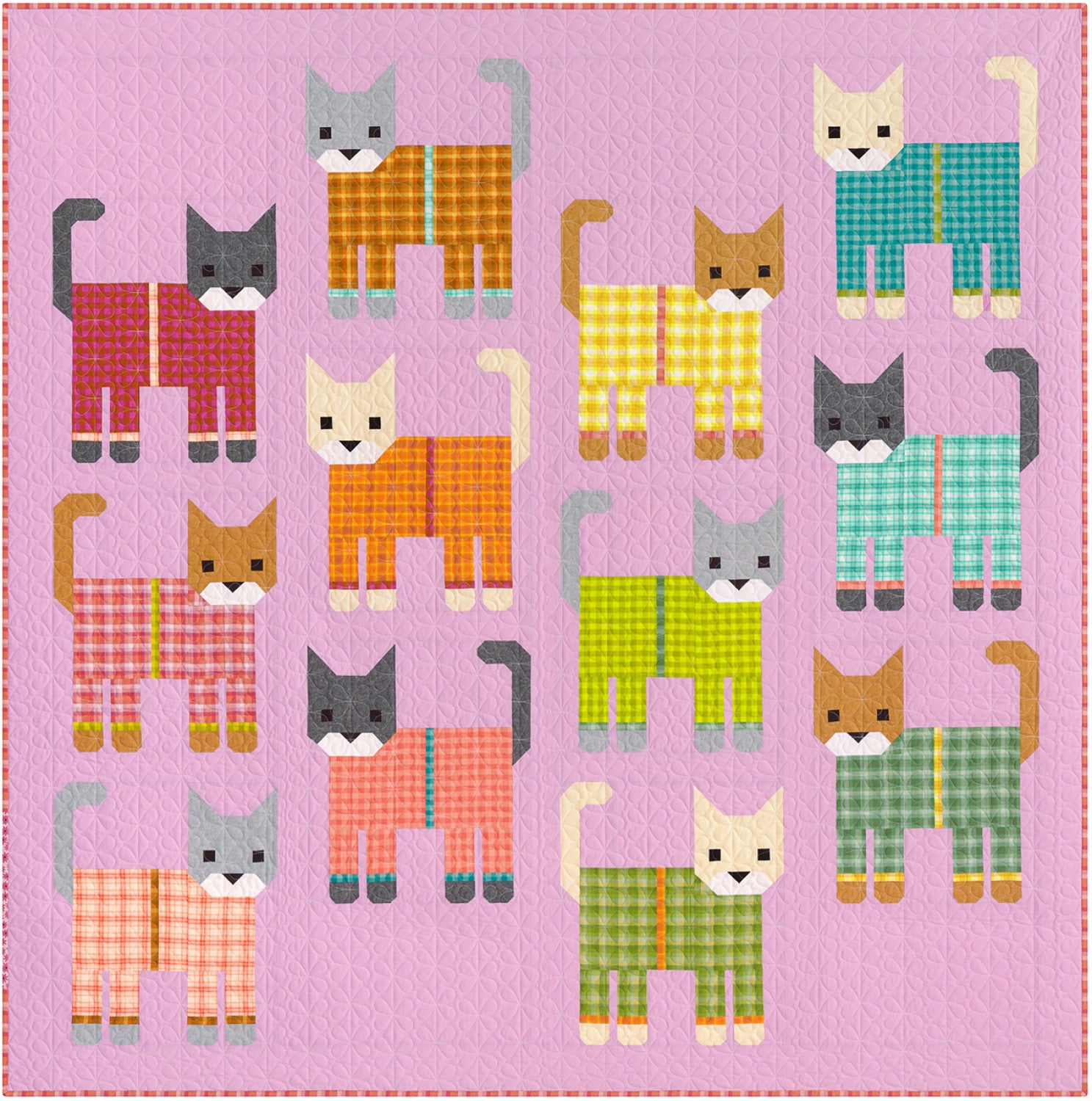 Cats in Space Quilt Kit by Elizabeth Hartman 52” x 52” For offers Robert Kaufman Fabrics