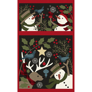 Holly Jolly Flannel Panel<BR>Designed by Bonnie Sullivan