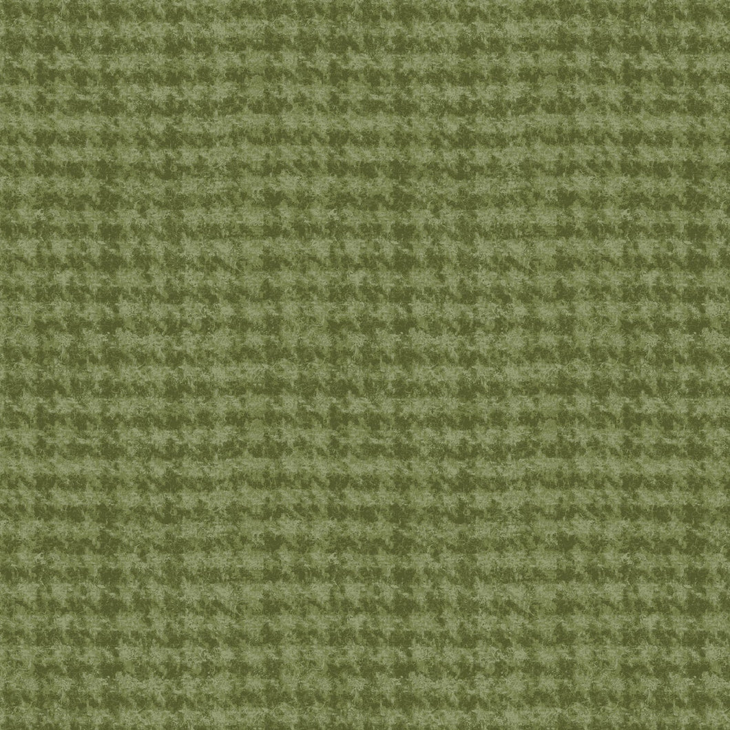 Woolies Flannel - Light Green Houndstooth MASF15803-G3