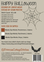 Load image into Gallery viewer, Happy Halloween <BR> Cross Stitch Pattern
