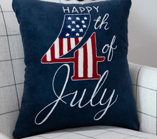 Load image into Gallery viewer, Happy 4th of July Pillow Pattern
