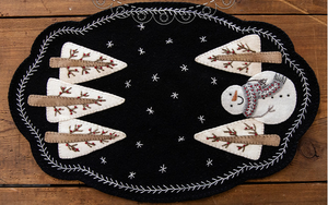 I love Snow Table Mat Kit & Pattern