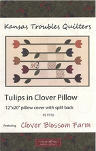 Load image into Gallery viewer, Tulips in Clover Pillow Kit &amp; Pattern&lt;BR&gt;Kansas Troubles Quilters
