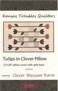 Tulips in Clover Pillow Kit & Pattern<BR>Kansas Troubles Quilters