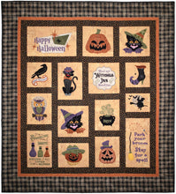 Load image into Gallery viewer, All Hallow's Eve Applique Machine Embroidery Quilt Pattern
