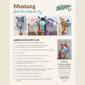 Mustang Stick Horse