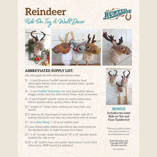 Load image into Gallery viewer, Reindeer Ride-On Toy &amp; Wall Decoration
