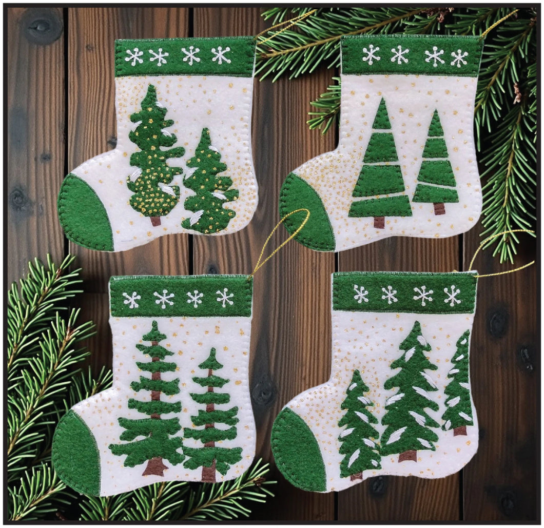 Glitzy Stocking Ornaments Kit