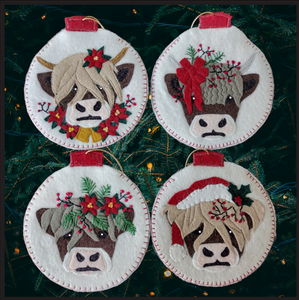 Ornament Kit - Christmas Cows