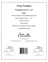 Load image into Gallery viewer, Crazy Pumpkin Trio Pattern<BR>Sew Cherished
