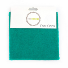 Load image into Gallery viewer, Paint Chips - 5" Squares<BR>Hand Dyed Wool Teals Solid <BR>by Sue Spargo
