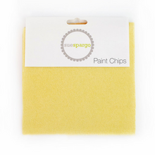 Load image into Gallery viewer, Paint Chips - 5" Squares<BR>Hand Dyed Wool Sparkle Yellow Solid by Sue Spargo
